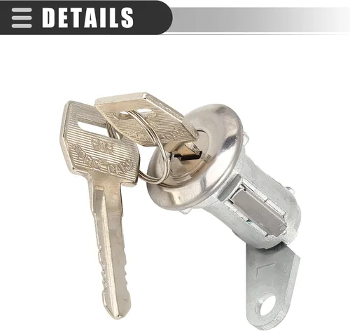 Miniatura 5 de Motoforti Cilindro de cerradura de puerta, cilindro de cerradura de puerta, kit de reparación, para Ford F-100 1980-1983, metal, tono plateado