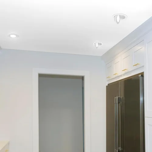 Miniatura 7 de Maxxima Foco flotante LED empotrable ultrafino giratorio de 4 pulgadas, 900 lúmenes, 5 CCT seleccionables 2700 K/3000 K/3500 K/4000 K/5000 K, Blanco