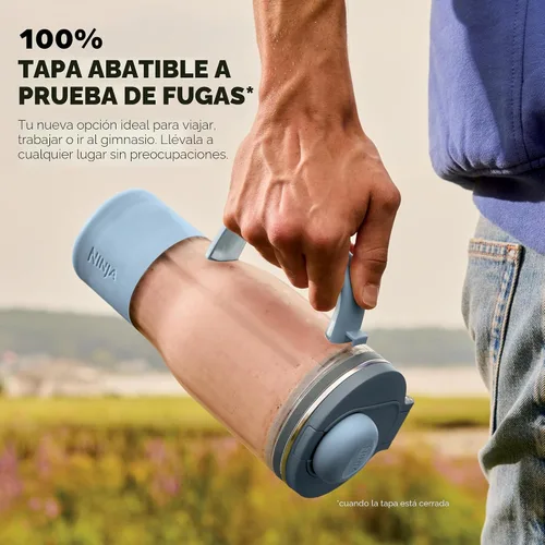 Miniatura 4 de Ninja Blendboss™ Licuadora personal para batidos y bebidas congeladas Taza de viaje de 26 oz con tapa a prueba de fugas, boquilla para beber