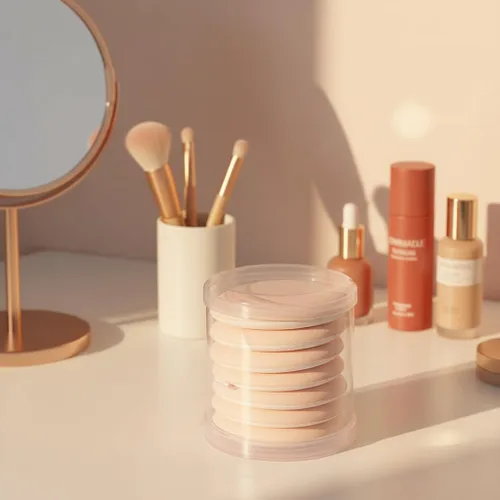Miniatura 7 de 1 juego de 7 piezas de cojín de aire multifuncional, esponja de huevo para maquillaje en seco y húmedo, reutilizable, base de crema BB crema