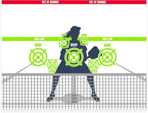 Modfamily - Póster de tablero de práctica de Pickleball Dink Pad Rebounder Training Aid – Mejora tu juego de pickle-ball dinks y reflejos –