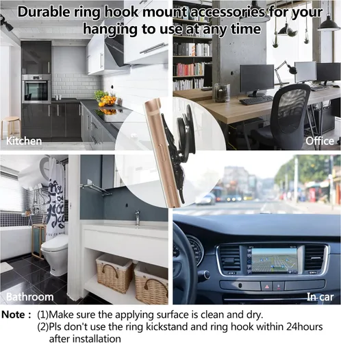 Miniatura 7 de Aircawin - 2 soportes para anillo de teléfono celular, diseño de araña, lindo soporte de dedo para teléfono, soporte de teléfono con 4 soportes