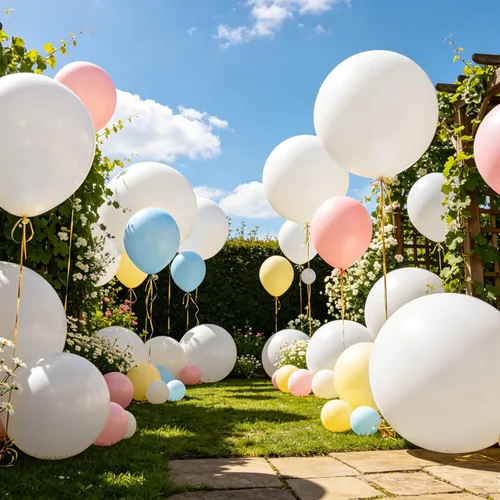Miniatura 60 de 32 piezas de globos grandes morados de 18 pulgadas, globos redondos grandes de látex para decoración de cumpleaños y bodas. (morado)