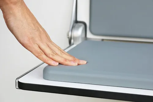 Miniatura 8 de Cojín de espuma para asiento de ducha, impermeable y antideslizante, fácil de limpiar, color plateado