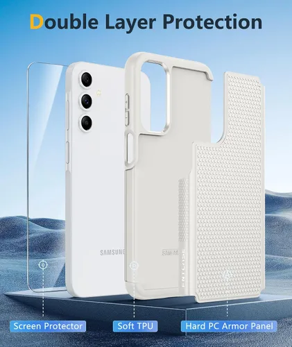 Miniatura 276 de FNTCASE Funda para iPhone 17 Pro: Fundas delgadas translúcidas de color azul claro compatibles con MagSafe, protección completa de la cámara