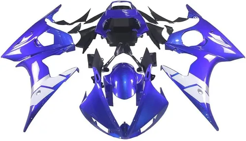 Miniatura 16 de Molde de inyección azul negro brillante para Yamaha YZF 2003-2005 R6 y 2006-2009 R6S nuevo kit pintado ABS plástico motocicleta carrocería mercado
