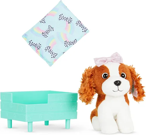 Miniatura 14 de Glitter Girls Accesorios para muñecas de 14 pulgadas - Juego de cachorros navideños - Juego de accesorios de 18 piezas y felpa de 6 pulgadas - Cama