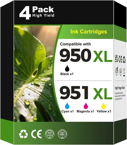 Cartuchos de tinta 950XL 951XL 8600 8610 8100 de alto rendimiento compatibles con cartuchos de tinta HP 951 950 XL 951 XL funciona con Office Jet