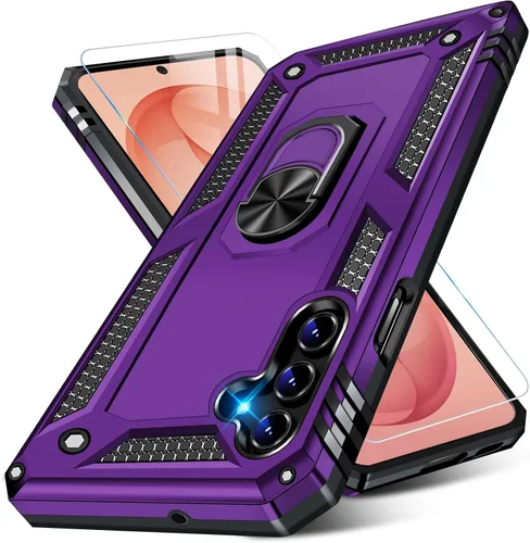 Miniatura 25 de Vaki Funda para Samsung Galaxy S22 5G con protector de pantalla integrado de grado militar, cubierta dura y resistente, funda resistente para Galaxy