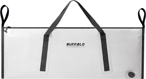 Miniatura 11 de Bolsa enfriadora térmica Buffalo Gear para peces, 40x18 pulgadas 48x18 pulgadas, a prueba de fugas, bolsa portátil impermeable, mantiene el hielo