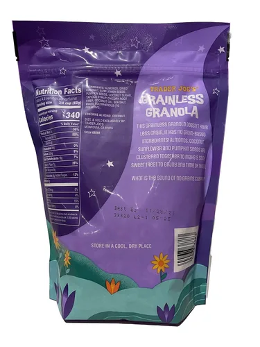 Miniatura 2 de Trader Joe's Granola sin granos, vegana y sin gluten, racimos dulces y salados hechos con almendras, coco, girasol y semillas de calabaza