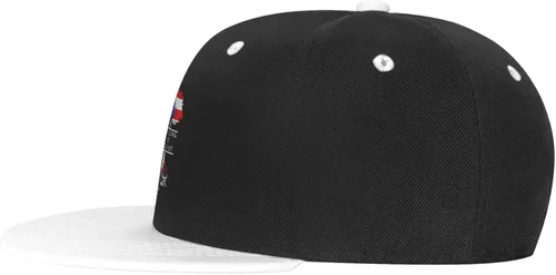 Miniatura 8 de DARLEKS Unisex Flat Bill Hats Adjustable Snapback Baseball Cap Flat Edge Hip Hop Hat