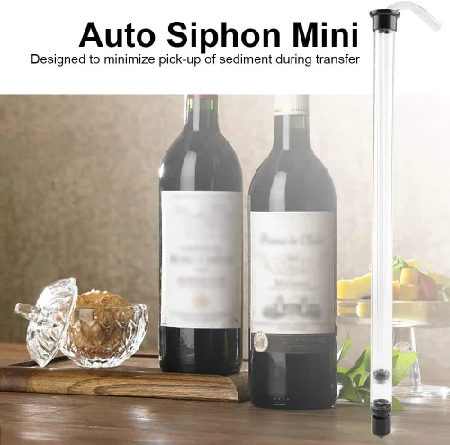 Miniatura 3 de Sifón automático, herramienta para hacer vino para cerveza casera, vino, aguamiel y kombucha, sifón con tubo de plástico de 4.26 pies