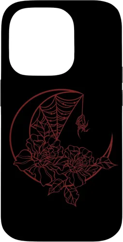 Miniatura 16 de Goth Y2K Alt Fairy Grunge Emo Flower Rose Web Spider Moon Case for iPhone 17