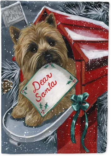 Miniatura 53 de Caroline's Treasures PPP3097CHF - Pijama de Navidad con diseño de bulldog francés para colgar en la pared, poliéster, tamaño de casa, multicolor