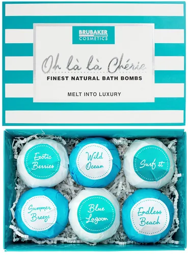 Miniatura 6 de BRUBAKER Set de regalo de bombas de baño "Day & Night" – 6 gaseosos de baño de lujo hechos a mano – Todos los ingredientes naturales, veganos