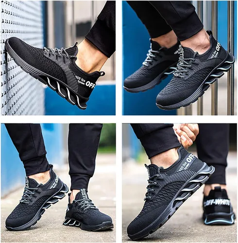 Miniatura 9 de Steel Toe Shoes for Men Women Indestructible Work Shoes Lightweight Puncture Proof Comfortable Water Resistant Safety Sneakers Slip-Resistant