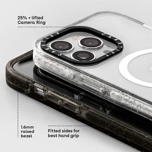 Miniatura 299 de Funda Impact de CASETiFY para iPhone 13 Pro Max con Magsafe - Estuche Claro Cuento de Invierno - Claro Negro Estuche transparente Winter Tale