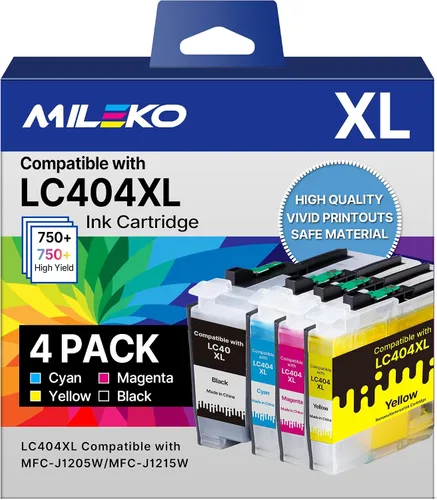 LC404 LC 404 - Cartuchos de tinta para impresora Brother LC404 Reemplazo para cartuchos de tinta Brother LC404 LC404XL LC 404 XL para MFC-J1205W