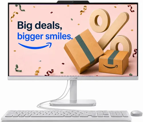 Lenovo IdeaCentre - Computadora de escritorio todo en uno, pantalla IPS antirreflejo FHD de 24 pulgadas, 32 GB de RAM, almacenamiento de 1.5 TB (SSD