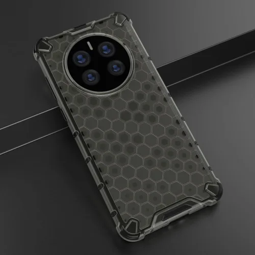 Miniatura 4 de Pzwoxukhov Funda para Huawei Mate 50 Pro, funda para Huawei Mate 50 Pro Honeycomb Anti-Drop Shock-Absorbing Case Negro