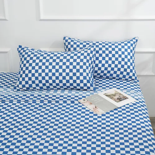 Miniatura 13 de Juego de sábanas de cama de 4 piezas - Tamaño completo - Juego de sábanas de cama de microfibra suave y duradera, bolsillo profundo, resistente a