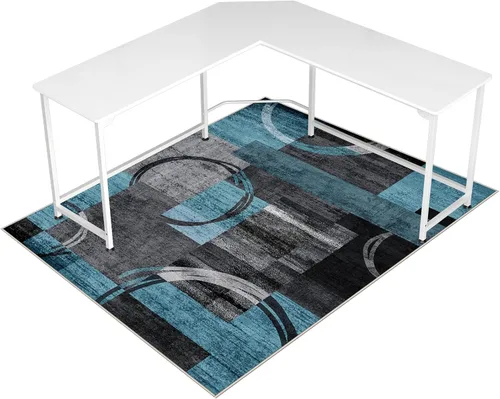 Miniatura 20 de Tapete para silla de oficina para suelo de madera dura y azulejos, 36" x 48" tapete resistente para silla de escritorio para suelos duros, alfombra