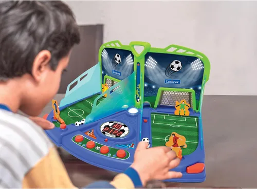 Miniatura 5 de LEXiBOOK, Juego de fútbol electrónico con efectos de luz y sonido para 2 jugadores, azul/verde, JG945