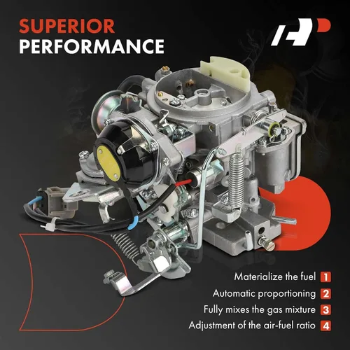 Miniatura 5 de A-Premium Carburador de 2 barriles compatible con motor Nissan 720 pickup 1983-1986 2.4L Z24, Pathfinder 1987-1988, Bluebird 1984, Datsun 1985