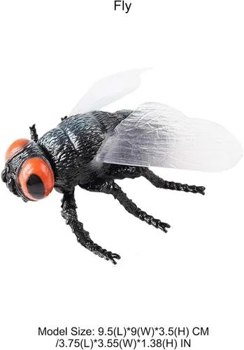 Miniatura 2 de Figura de mosca grande – Juguete de insecto realista hueco para niños – Juguete educativo de insectos para clase de ciencias y exhibición
