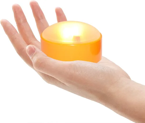 Miniatura 5 de Paquete de 2 luces de calabaza de Halloween, funciona con pilas, luces LED sin llama con control remoto/temporizador, calabaza Jack-O-Lantern