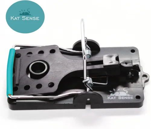 Miniatura 8 de Kat Sense Juego de 6 trampas grandes para ratas, diseño de barra de acero inoxidable, trampa humana para uso en interiores y exteriores, atrapa