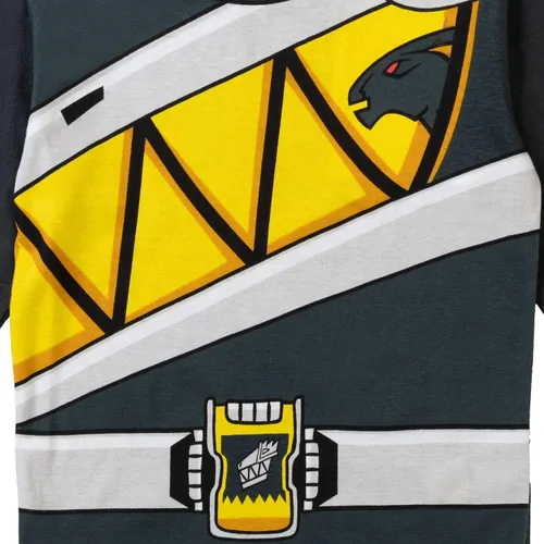 Miniatura 7 de Power Rangers Blue Ranger Red Ranger Zach Paquete de 3 camisetas de cosplay para niños pequeños a niños pequeños