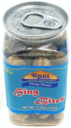 Miniatura 5 de Rani Hing (Asafetida) Bites - Bocados sellados al vacío, parte superior fácil de abrir, recipiente resellable ~ Indian Tasty Treats Vegano Apto