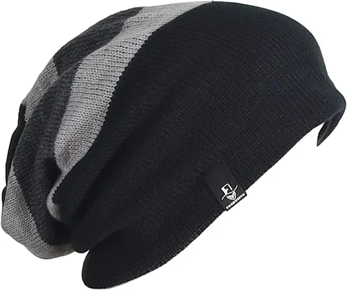 Miniatura 20 de FORBUSITE - Gorro holgado de punto para hombre, de gran tamaño, para verano e invierno B08