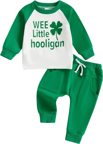Miniatura 264 de Adobabirl Conjunto de sudadera y pantalones de Halloween para bebé, sudadera y pantalones con parche de calabaza para Halloween, otoño, ropa de bebé