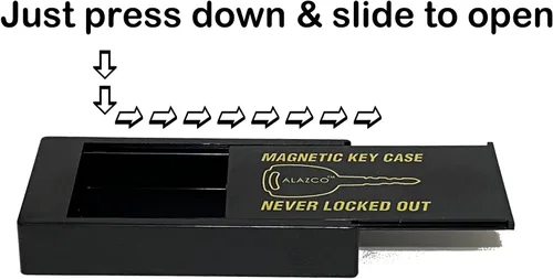Miniatura 4 de 1 JUMBO Hide A Key Holder magnético debajo del coche llaves de repuesto casa cobertizo RV barco camión oficina almacenamiento objetos de valor