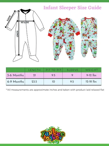 Miniatura 2 de Dr. Seuss The Grinch Characters - Pijama para bebé con pies