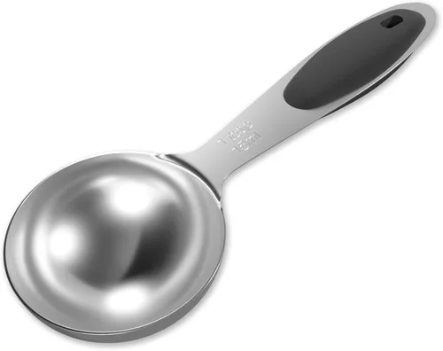 Miniatura 8 de LEIFENY Cuchara dosificadora individual de acero inoxidable, 2 unidades de 1/2 cucharada (1.5 cucharaditas, 1/4 oz, 0.3 fl oz) con agarre