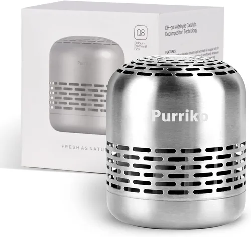 Purriko Desodorizador para refrigerador, dura hasta 10 años, eliminador de olores de refrigerador, desodorante de refrigerador, más eficaz que las