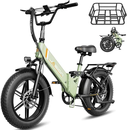 Miniatura 11 de Jasion X Hunter PRO/ST Electric Bike for Adults,1800/1400W Peak 20''Fat Tire Foldable E Bikes,Folding Ebike Up to 80/70 Miles Range 30 MPH,720/624WH