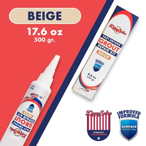 Miniatura 2 de ZippySolve Lechada para Azulejos, Kit de Reparación, Paquete de 2 Rellenos de Lechada, Restaura y Renueva la Línea de Juntas de Azulejos, Tubo