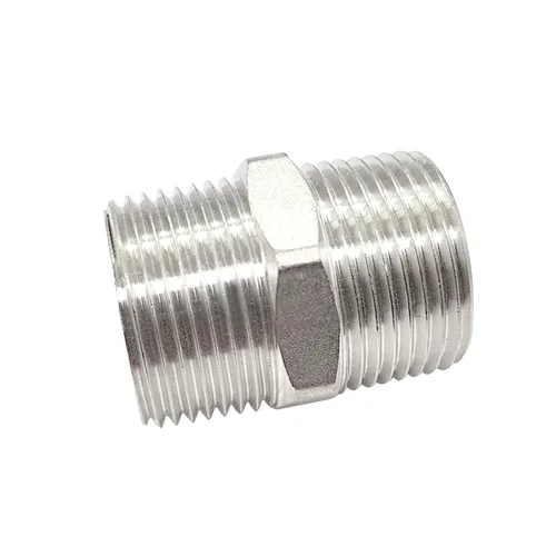 Miniatura 5 de Boquilla hexagonal NPT macho de 1 pulgada a macho de 1 pulgada, accesorios de tubería roscados de acero inoxidable 304 (paquete de 2)