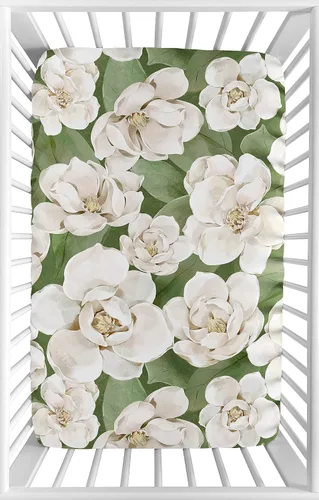 Miniatura 18 de Sweet Jojo Designs Sábana bajera para cuna de bebé 100% algodón (hojas florales bohemias) para niñas y niños, guardería infantil, habitación