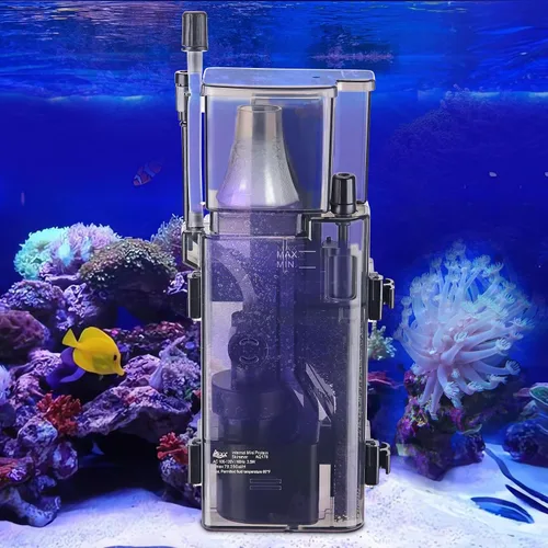 AQQA Skimmer de proteína para acuario para tanque de peces de agua salada Nano Surface Skimmer Bomba de filtro 79GPH ultra silencioso para tanque de