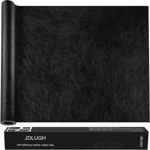 Miniatura 12 de JDLUGH - Kit de cinta de reparación de piel, 15 x 60 pulgadas, marrón oscuro 2.0 Autoadhesivo, para sofá, asiento de coche, silla de oficina