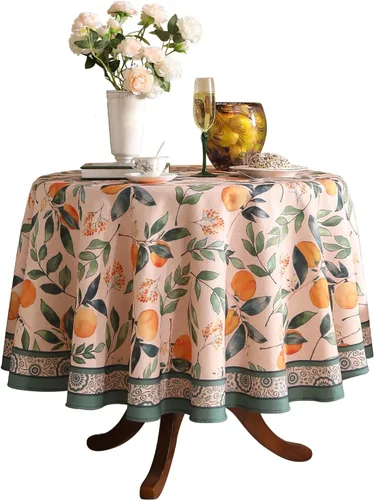 Miniatura 76 de patdrea - Mantel de lino floral, grueso, decorativo y francés para mesas rectangulares o cuadradas, para cocina y comedor, 55 x 79 pulgadas