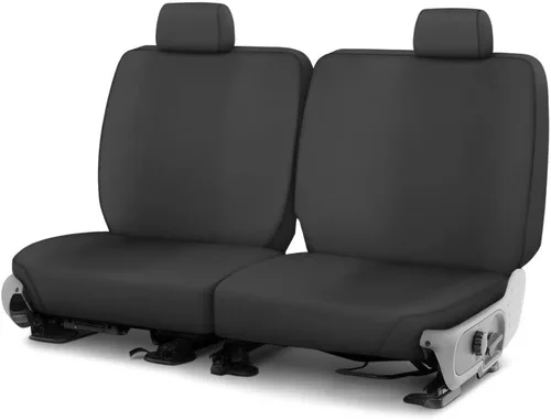 Covercraft Fundas de asiento de asiento trasero de ajuste personalizado para asiento trasero - Tela de polialgodón, negro carbón