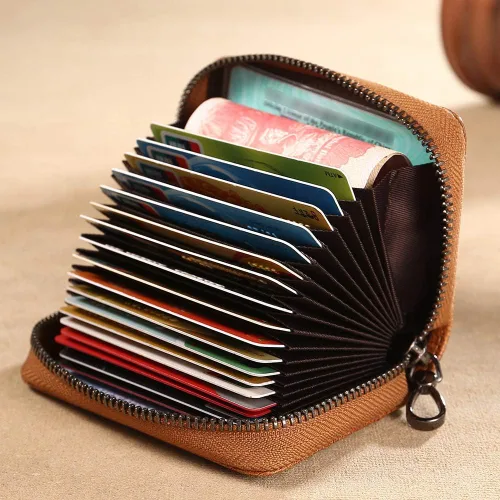 Miniatura 2 de Rfid - Tarjetero de cuero genuino para hombre