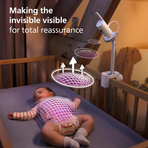 Miniatura 2 de Philips Avent Monitor de bebé conectado de alta calidad, monitor inteligente para bebés con aplicación, cámara de 1080p, seguimiento de movimiento